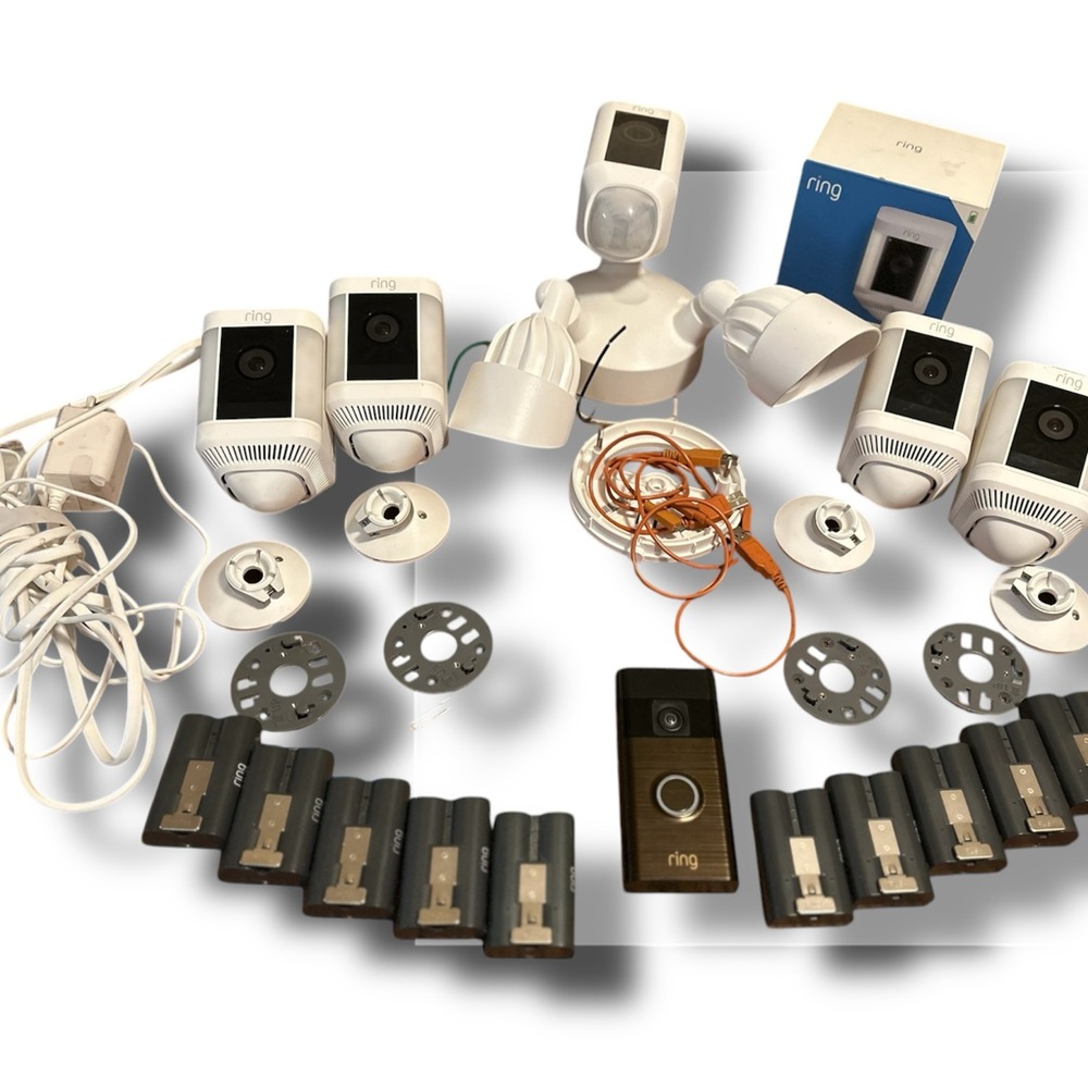 Ring Security Camera and Doorbell Set